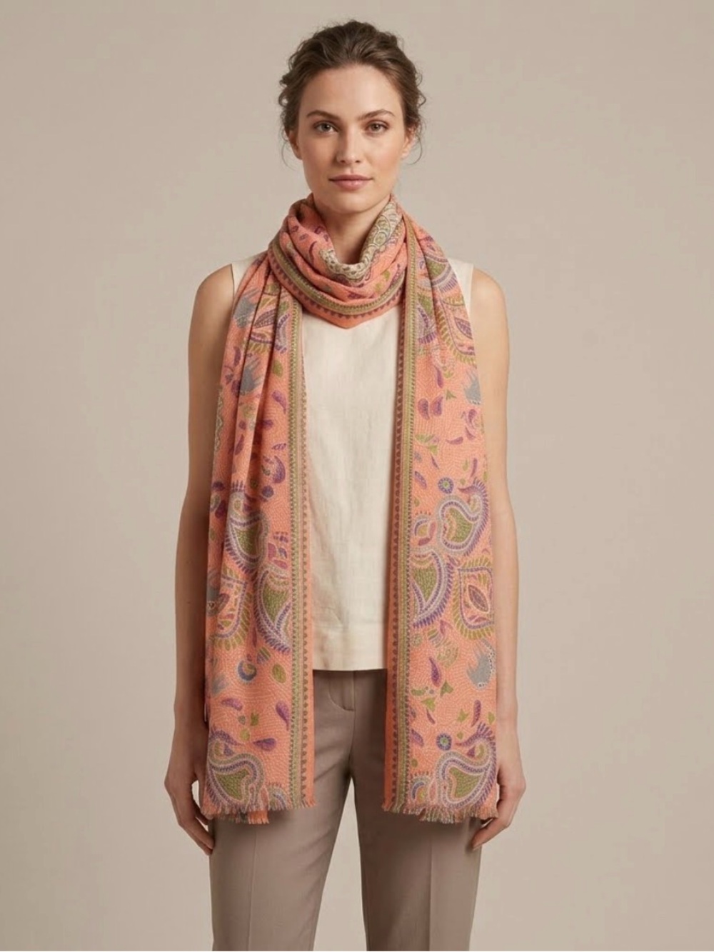 Anthropologie Paisley Scarf Wrap